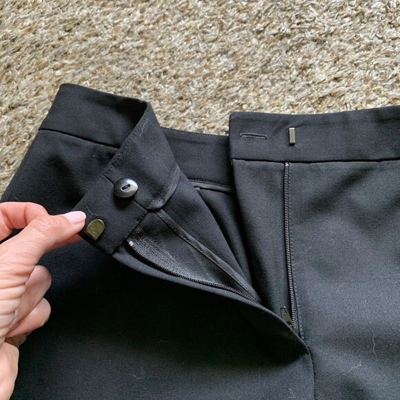 Lafayette 148 Black Pants Women’s Size 4 Wool Elastane Stretch Career Capsule - Picture 4 of 8